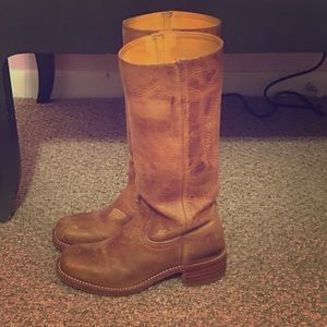 Frye Campus Leather Boots Size 8 1/2